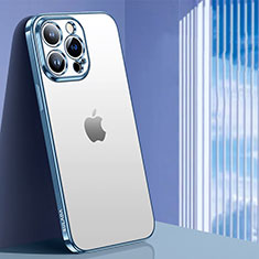 Coque Ultra Fine TPU Souple Housse Etui Transparente LD1 pour Apple iPhone 14 Pro Bleu Ciel