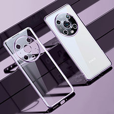 Coque Ultra Fine TPU Souple Housse Etui Transparente LD1 pour Huawei Honor Magic4 Pro 5G Violet