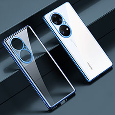 Coque Ultra Fine TPU Souple Housse Etui Transparente LD1 pour Huawei P50 Pro Bleu