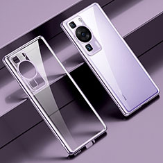 Coque Ultra Fine TPU Souple Housse Etui Transparente LD1 pour Huawei P60 Pro Violet