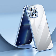 Coque Ultra Fine TPU Souple Housse Etui Transparente LD2 pour Apple iPhone 13 Pro Bleu