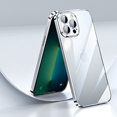 Coque Ultra Fine TPU Souple Housse Etui Transparente LD2 pour Apple iPhone 13 Pro Max Argent