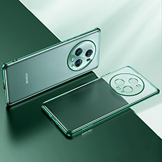 Coque Ultra Fine TPU Souple Housse Etui Transparente LD2 pour Huawei Honor Magic5 Pro 5G Vert