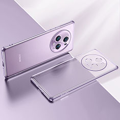 Coque Ultra Fine TPU Souple Housse Etui Transparente LD2 pour Huawei Honor Magic5 Pro 5G Violet