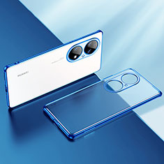 Coque Ultra Fine TPU Souple Housse Etui Transparente LD2 pour Huawei P50 Pro Bleu