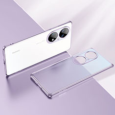 Coque Ultra Fine TPU Souple Housse Etui Transparente LD2 pour Huawei P50 Pro Violet