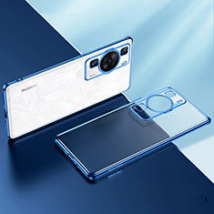 Coque Ultra Fine TPU Souple Housse Etui Transparente LD2 pour Huawei P60 Pro Bleu
