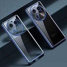 Coque Ultra Fine TPU Souple Housse Etui Transparente LD2 pour Oppo Find X6 5G Bleu