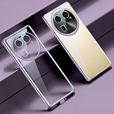 Coque Ultra Fine TPU Souple Housse Etui Transparente LD2 pour Oppo Find X6 5G Violet