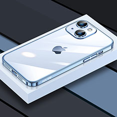 Coque Ultra Fine TPU Souple Housse Etui Transparente LD4 pour Apple iPhone 14 Plus Bleu