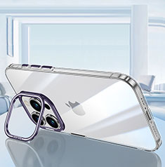 Coque Ultra Fine TPU Souple Housse Etui Transparente LD6 pour Apple iPhone 15 Pro Violet