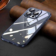 Coque Ultra Fine TPU Souple Housse Etui Transparente LD7 pour Apple iPhone 15 Pro Max Bleu