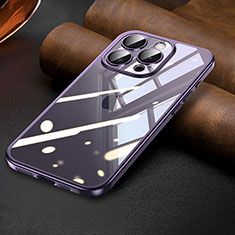 Coque Ultra Fine TPU Souple Housse Etui Transparente LD7 pour Apple iPhone 15 Pro Max Violet