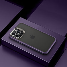 Coque Ultra Fine TPU Souple Housse Etui Transparente LD8 pour Apple iPhone 14 Pro Violet