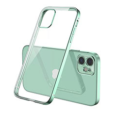 Coque Ultra Fine TPU Souple Housse Etui Transparente N01 pour Apple iPhone 12 Mini Pastel Vert