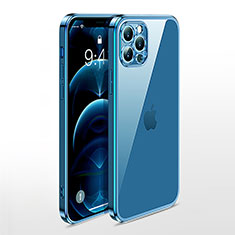 Coque Ultra Fine TPU Souple Housse Etui Transparente N01 pour Apple iPhone 12 Pro Bleu