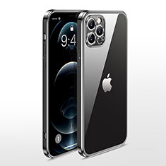 Coque Ultra Fine TPU Souple Housse Etui Transparente N01 pour Apple iPhone 12 Pro Max Noir