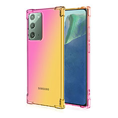 Coque Ultra Fine TPU Souple Housse Etui Transparente N01 pour Samsung Galaxy Note 20 5G Jaune