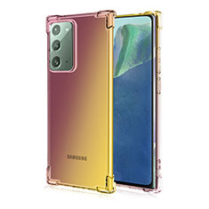 Coque Ultra Fine TPU Souple Housse Etui Transparente N01 pour Samsung Galaxy Note 20 5G Marron