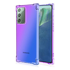 Coque Ultra Fine TPU Souple Housse Etui Transparente N01 pour Samsung Galaxy Note 20 5G Violet