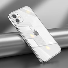 Coque Ultra Fine TPU Souple Housse Etui Transparente N02 pour Apple iPhone 12 Mini Argent