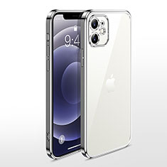 Coque Ultra Fine TPU Souple Housse Etui Transparente N04 pour Apple iPhone 12 Argent