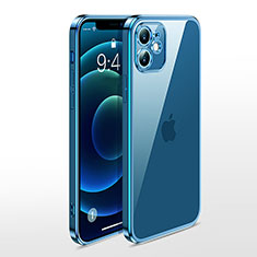 Coque Ultra Fine TPU Souple Housse Etui Transparente N04 pour Apple iPhone 12 Bleu