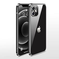 Coque Ultra Fine TPU Souple Housse Etui Transparente N04 pour Apple iPhone 12 Mini Noir