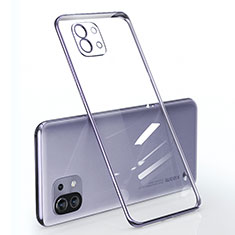 Coque Ultra Fine TPU Souple Housse Etui Transparente pour Xiaomi Mi 11 5G Violet