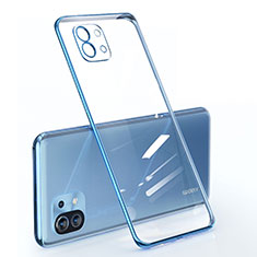 Coque Ultra Fine TPU Souple Housse Etui Transparente pour Xiaomi Mi 11 Lite 4G Bleu