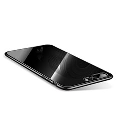 Coque Ultra Fine TPU Souple Housse Etui Transparente Q01 pour Apple iPhone 8 Plus Noir