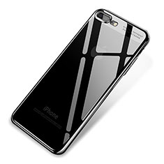 Coque Ultra Fine TPU Souple Housse Etui Transparente Q03 pour Apple iPhone 8 Plus Noir
