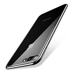 Coque Ultra Fine TPU Souple Housse Etui Transparente Q04 pour Apple iPhone 8 Plus Argent