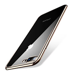 Coque Ultra Fine TPU Souple Housse Etui Transparente Q04 pour Apple iPhone 8 Plus Or