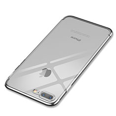 Coque Ultra Fine TPU Souple Housse Etui Transparente Q05 pour Apple iPhone 8 Plus Argent