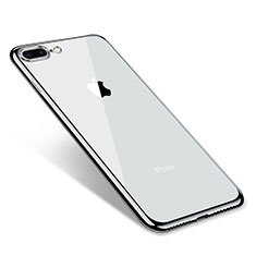 Coque Ultra Fine TPU Souple Housse Etui Transparente Q06 pour Apple iPhone 8 Plus Argent