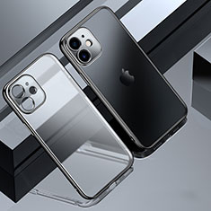 Coque Ultra Fine TPU Souple Housse Etui Transparente S01 pour Apple iPhone 12 Mini Noir