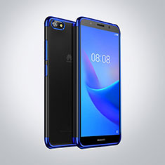 Coque Ultra Fine TPU Souple Housse Etui Transparente S01 pour Huawei Enjoy 8e Lite Bleu