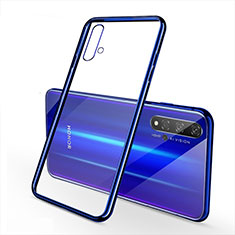 Coque Ultra Fine TPU Souple Housse Etui Transparente S01 pour Huawei Honor 20 Bleu