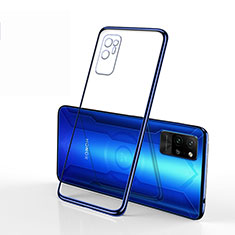 Coque Ultra Fine TPU Souple Housse Etui Transparente S01 pour Huawei Honor Play4 Pro 5G Bleu