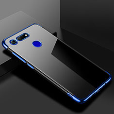 Coque Ultra Fine TPU Souple Housse Etui Transparente S01 pour Huawei Honor V20 Bleu