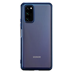 Coque Ultra Fine TPU Souple Housse Etui Transparente S01 pour Huawei Honor V30 Pro 5G Bleu
