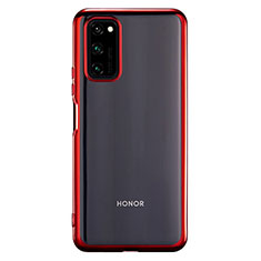 Coque Ultra Fine TPU Souple Housse Etui Transparente S01 pour Huawei Honor View 30 5G Rouge