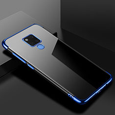 Coque Ultra Fine TPU Souple Housse Etui Transparente S01 pour Huawei Mate 20 X 5G Bleu