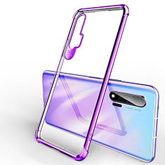 Coque Ultra Fine TPU Souple Housse Etui Transparente S01 pour Huawei Nova 6 5G Violet