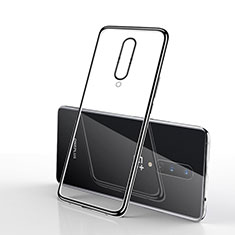 Coque Ultra Fine TPU Souple Housse Etui Transparente S01 pour OnePlus 8 Noir