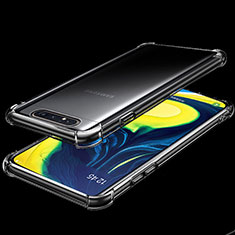 Coque Ultra Fine TPU Souple Housse Etui Transparente S01 pour Samsung Galaxy A80 Clair