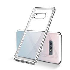 Coque Ultra Fine TPU Souple Housse Etui Transparente S01 pour Samsung Galaxy S10e Argent