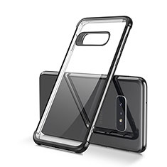 Coque Ultra Fine TPU Souple Housse Etui Transparente S01 pour Samsung Galaxy S10e Noir