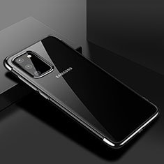 Coque Ultra Fine TPU Souple Housse Etui Transparente S01 pour Samsung Galaxy S20 Noir